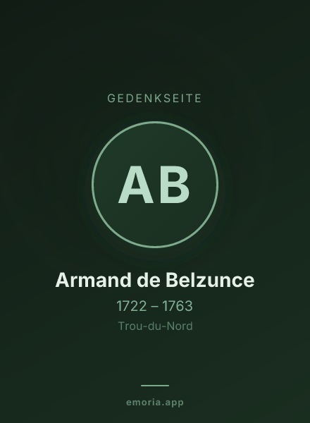 Gedenkportrait von Armand de Belzunce