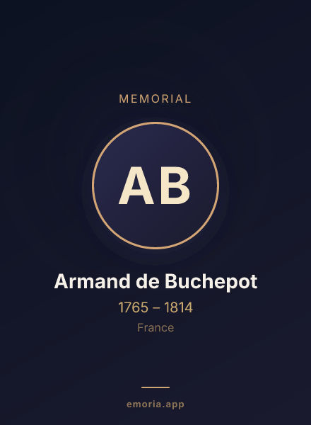 Memorial portrait of Armand de Buchepot