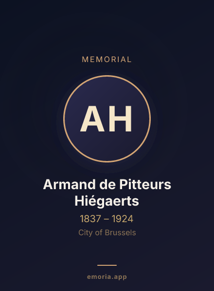 Memorial portrait of Armand de Pitteurs Hiégaerts