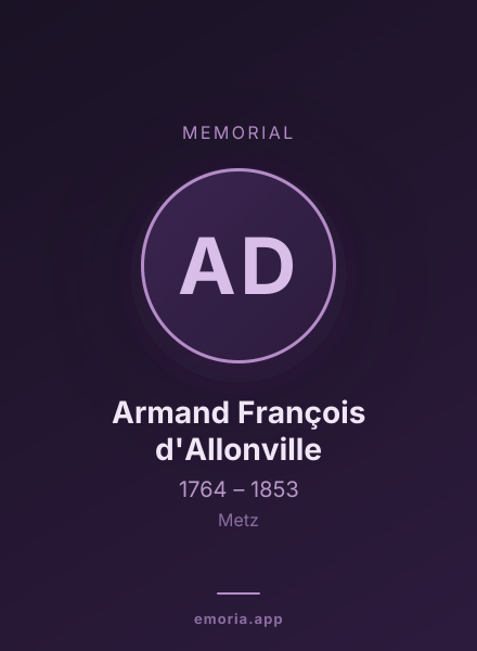 Memorial portrait of Armand François d'Allonville