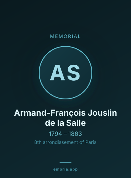 Memorial portrait of Armand-François Jouslin de la Salle