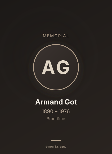 Memorial portrait of Armand Got