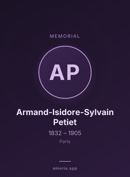 Memorial portrait of Armand-Isidore-Sylvain Petiet