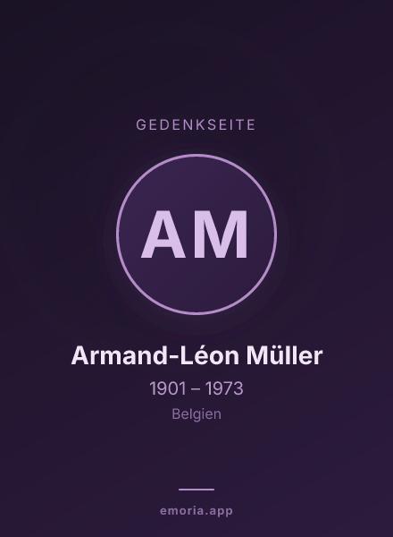 Gedenkportrait von Armand-Léon Müller