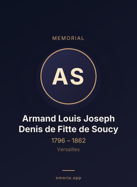 Memorial portrait of Armand Louis Joseph Denis de Fitte de Soucy