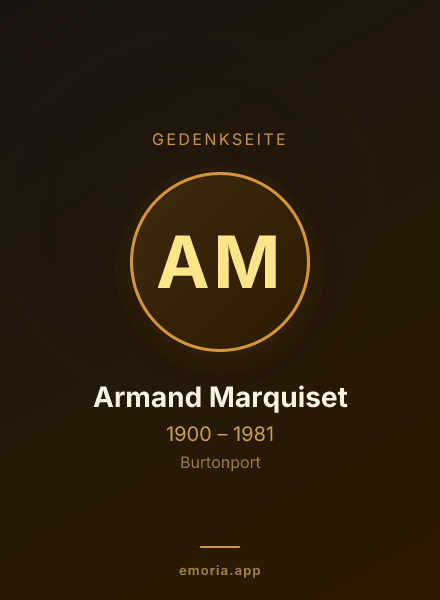 Gedenkportrait von Armand Marquiset