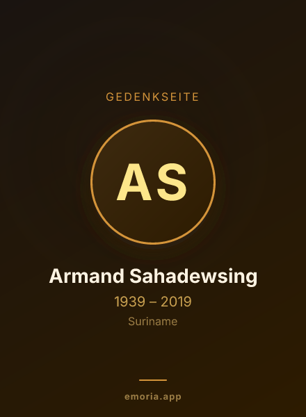 Gedenkportrait von Armand Sahadewsing