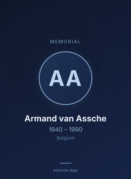 Memorial portrait of Armand van Assche