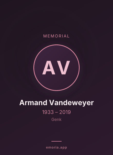 Memorial portrait of Armand Vandeweyer