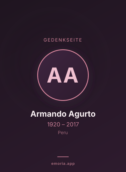 Gedenkportrait von Armando Agurto