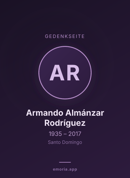 Gedenkportrait von Armando Almánzar Rodríguez