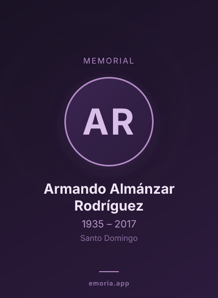 Memorial portrait of Armando Almánzar Rodríguez