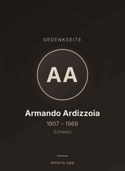 Gedenkportrait von Armando Ardizzoia