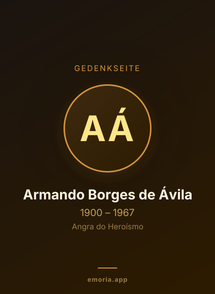 Gedenkportrait von Armando Borges de Ávila