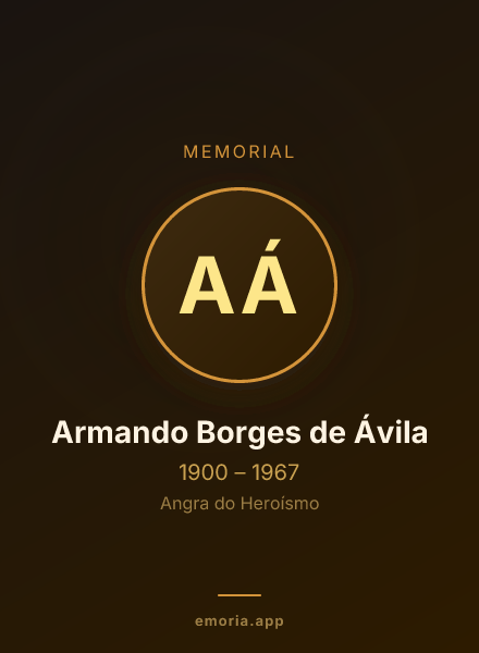 Memorial portrait of Armando Borges de Ávila