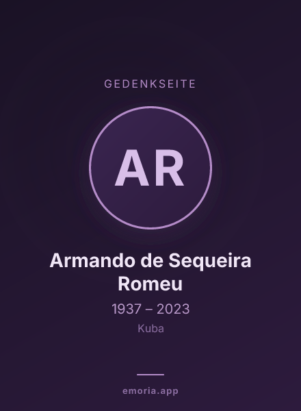 Gedenkportrait von Armando de Sequeira Romeu