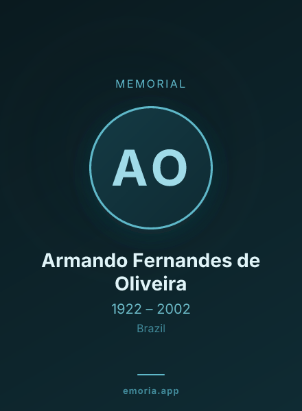 Memorial portrait of Armando Fernandes de Oliveira