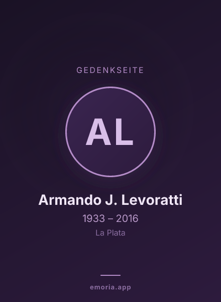 Gedenkportrait von Armando J. Levoratti