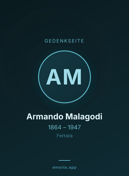 Gedenkportrait von Armando Malagodi