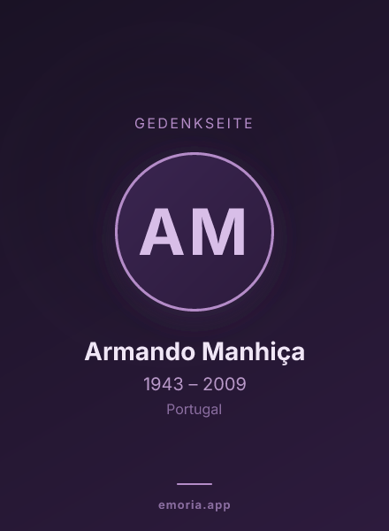 Gedenkportrait von Armando Manhiça