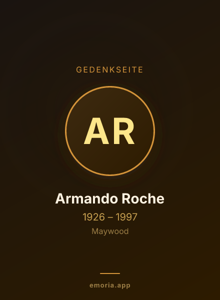 Gedenkportrait von Armando Roche