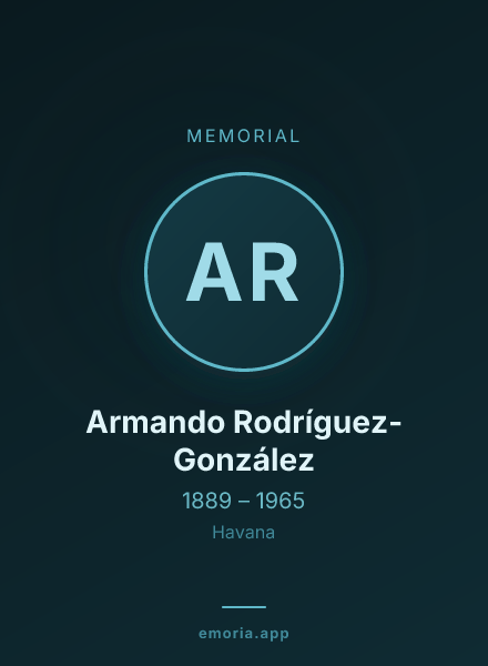 Memorial portrait of Armando Rodríguez-González