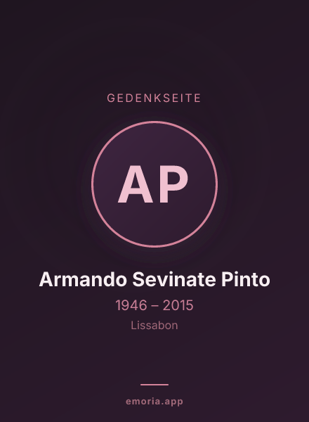 Gedenkportrait von Armando Sevinate Pinto