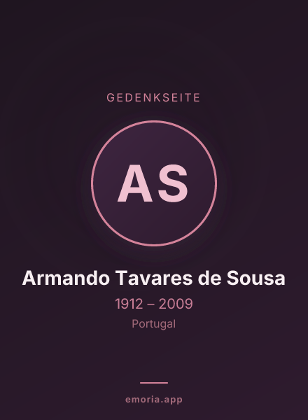 Gedenkportrait von Armando Tavares de Sousa