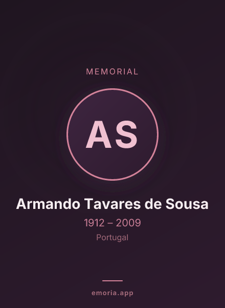 Memorial portrait of Armando Tavares de Sousa