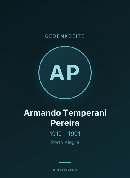 Gedenkportrait von Armando Temperani Pereira