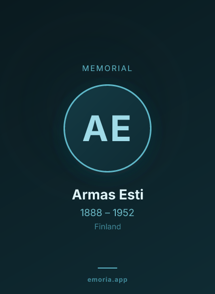 Memorial portrait of Armas Esti