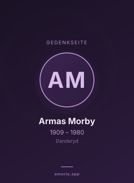 Gedenkportrait von Armas Morby