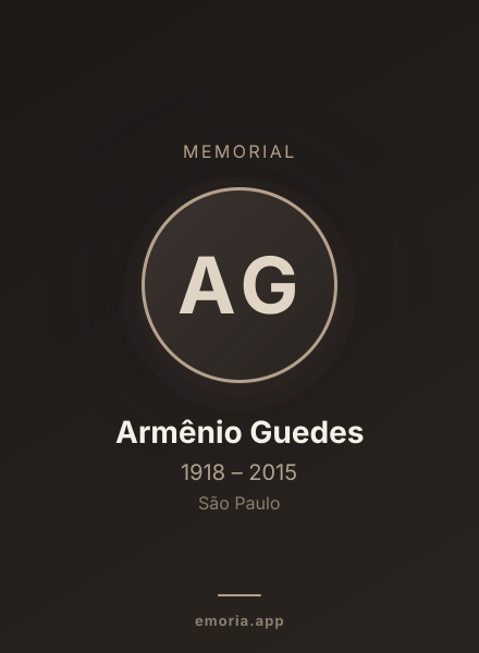 Memorial portrait of Armênio Guedes