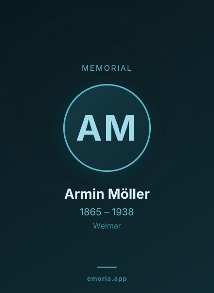 Memorial portrait of Armin Möller