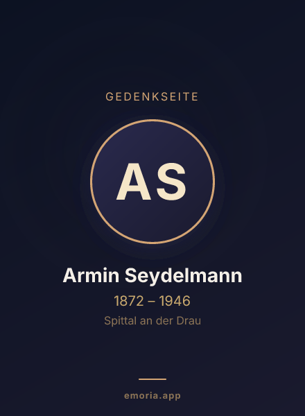 Gedenkportrait von Armin Seydelmann