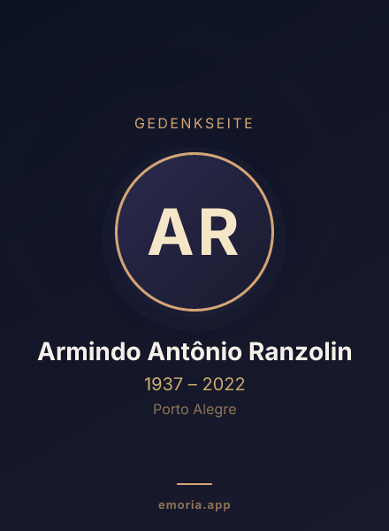 Gedenkportrait von Armindo Antônio Ranzolin