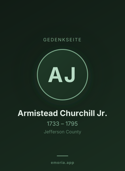 Gedenkportrait von Armistead Churchill Jr.
