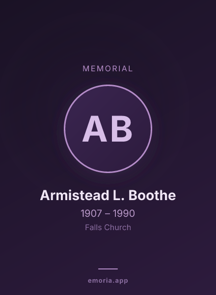 Memorial portrait of Armistead L. Boothe