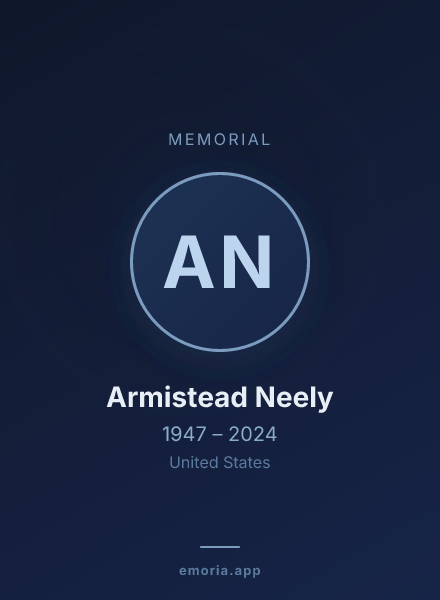 Memorial portrait of Armistead Neely