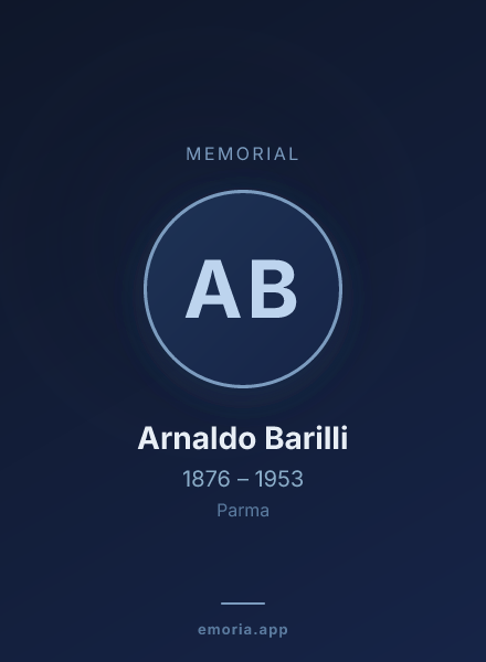 Memorial portrait of Arnaldo Barilli