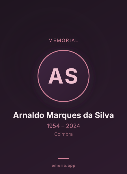 Memorial portrait of Arnaldo Marques da Silva
