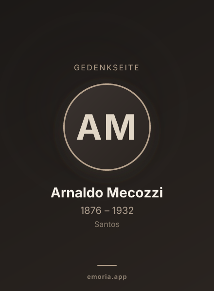 Gedenkportrait von Arnaldo Mecozzi