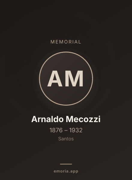 Memorial portrait of Arnaldo Mecozzi