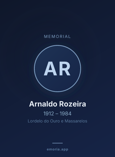 Memorial portrait of Arnaldo Rozeira