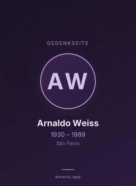 Gedenkportrait von Arnaldo Weiss