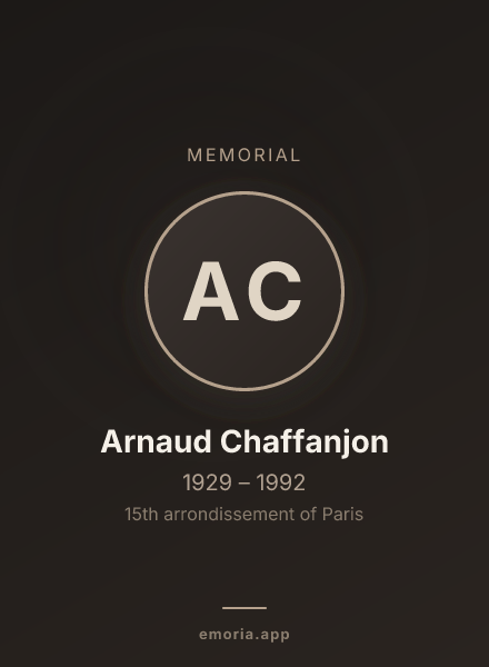 Memorial portrait of Arnaud Chaffanjon