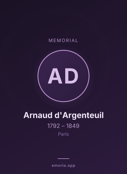 Memorial portrait of Arnaud d'Argenteuil