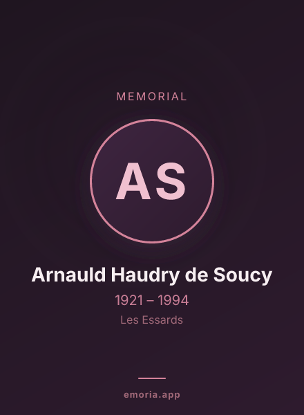 Memorial portrait of Arnauld Haudry de Soucy
