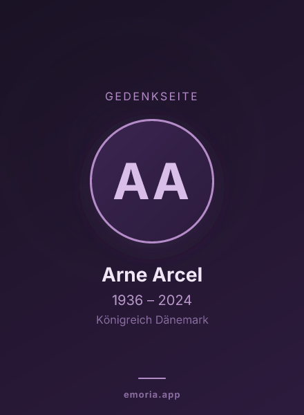 Gedenkportrait von Arne Arcel