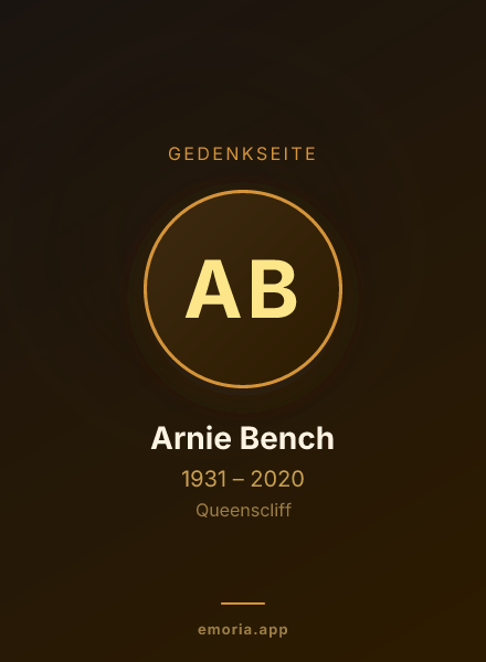 Gedenkportrait von Arnie Bench